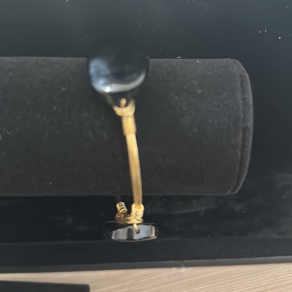 Copper wire-wrapped bangle - Picture 3 of 3